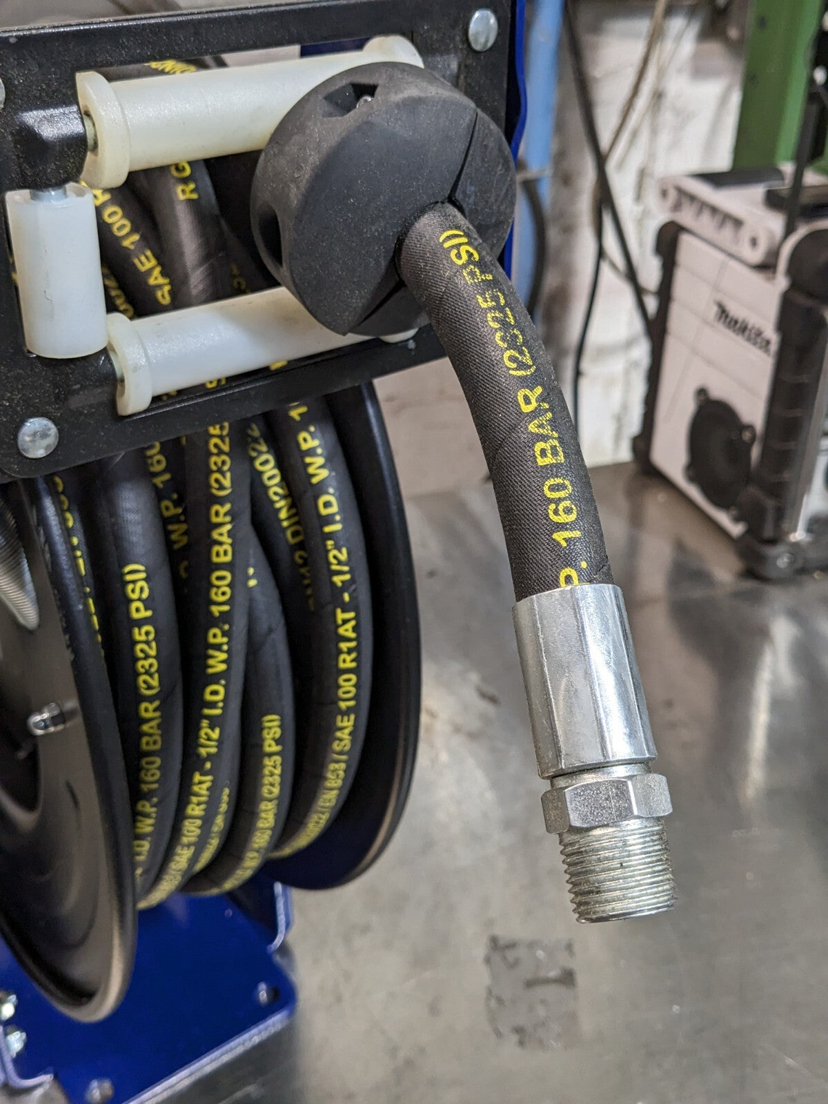 Pro Lube Spring Retractable Hose Reel 50 Ft. x 1/2 In. 2000 PSI Max.