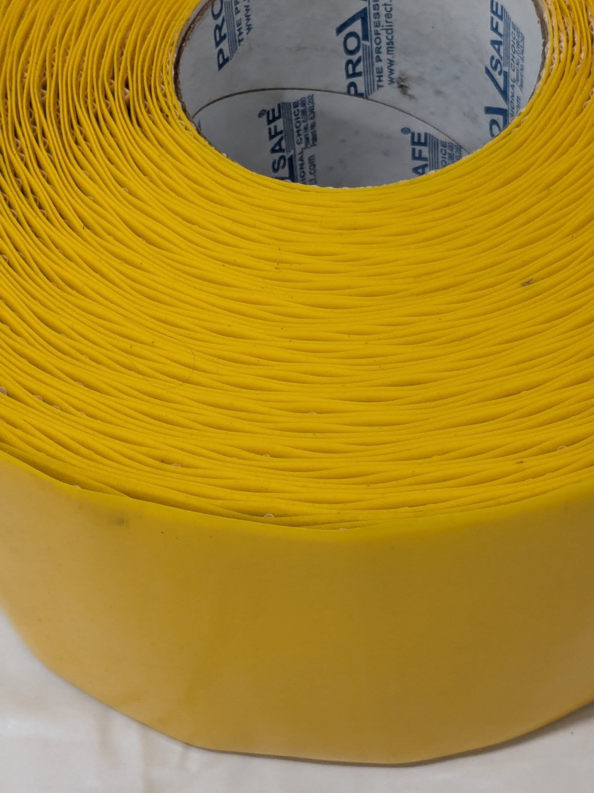 PRO-SAFE Floor & Aisle Marking Tape: 4" W, 100' L, Polyvinylchloride 30-PRO-4RY
