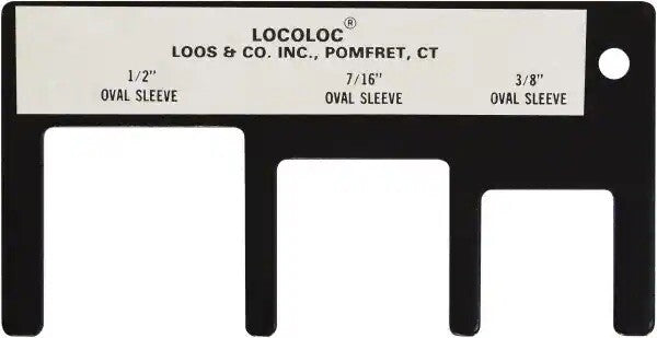 Loos &amp; Co. 3/8 to 1/2 Inch Range, Wire and Sheet Metal Gage QTy 4 GA-3P