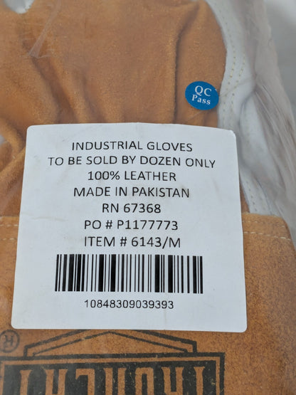 IRONCAT MIG Welding Gloves Fleece Lined Premium Goatskin Sz M 12 Pairs 6143/M