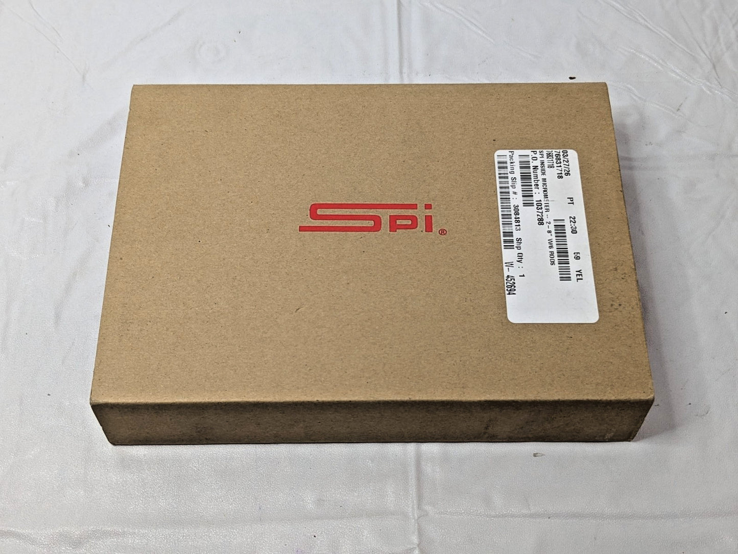 SPI Interchangeable Rod Micrometer Mechanical 2" to 8" Range 12-371-1