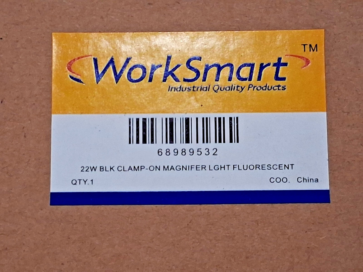 WorkSmart Fluorescent Clamp-On Task Light 38" Reach Swing Arm 68989532