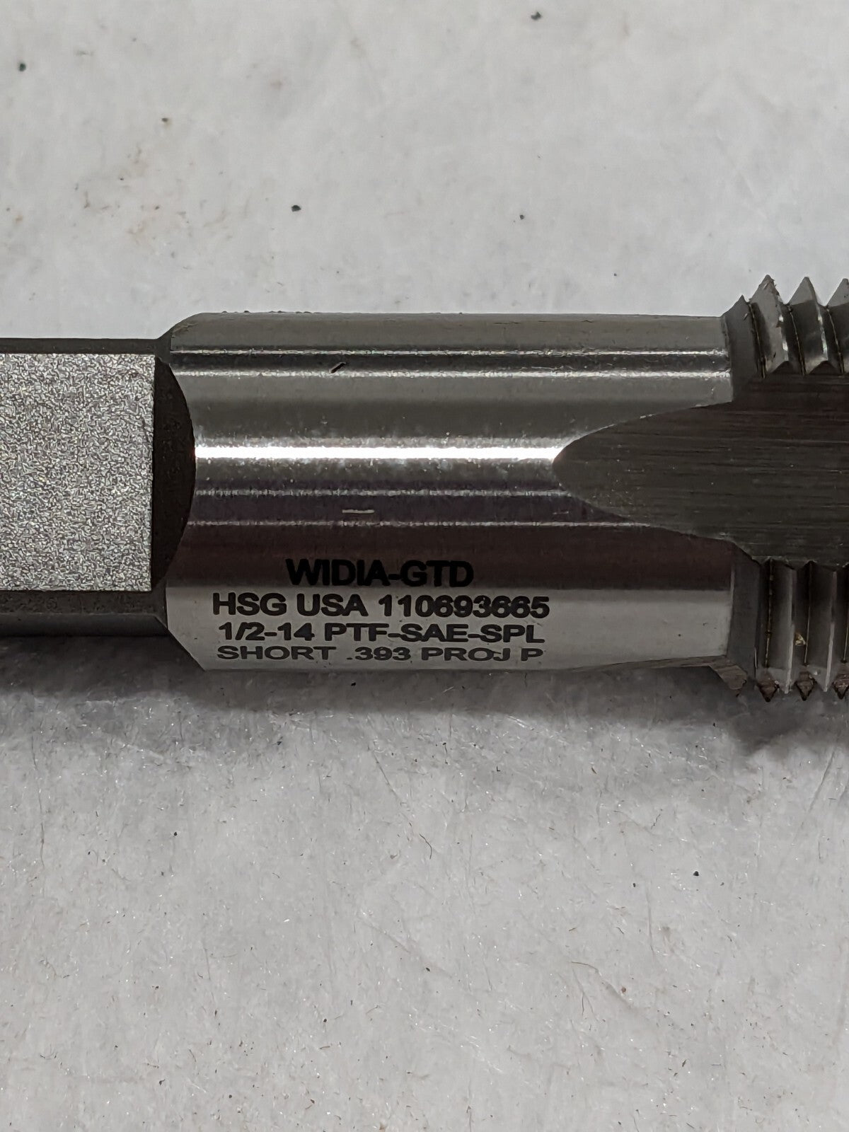 Widia GTD Standard Pipe Tap: 1/2-14, NPT, 4 Flutes Qty 2 16256