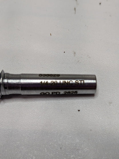 GF GAGE Plug Thread Insert Go Gage 1/4-20 Thread, (STI) Class 2B/3B, 55314934