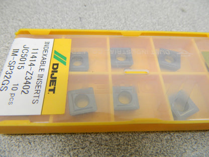 Dijet Carbide Milling Insert IM-SP32GS JC501 Qty 10 02173680