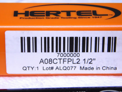 Hertel A-CTFP Indexible Boring Bar 0.6 Min Bore Dia 1/2 Shank Dia 8L 7000000