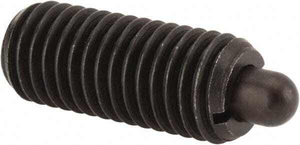 VLIER 5/8-11, 1-1/2" Thread Length 5/16" Steel Threaded Spring Plunger 10pc S62N