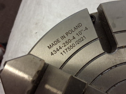 Bison Manual Lathe Chuck 10" 4 Jaw Independent 7-853-1034