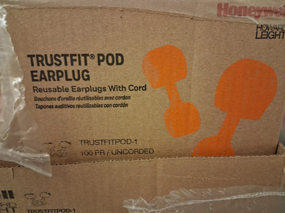 Howard Leight By Honeywell Trusfit Pod Reusable Ear Plug QTY100 TRUSTFITPOD-1