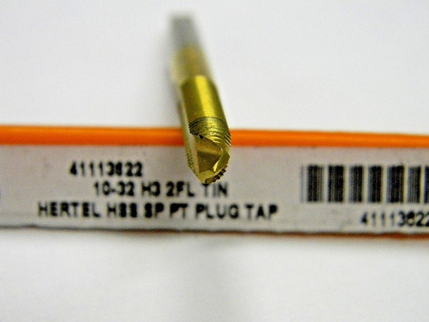 Hertel High Speed Steel Spiral Point Tap 2FL Tin Finish Pack of 10  41113622