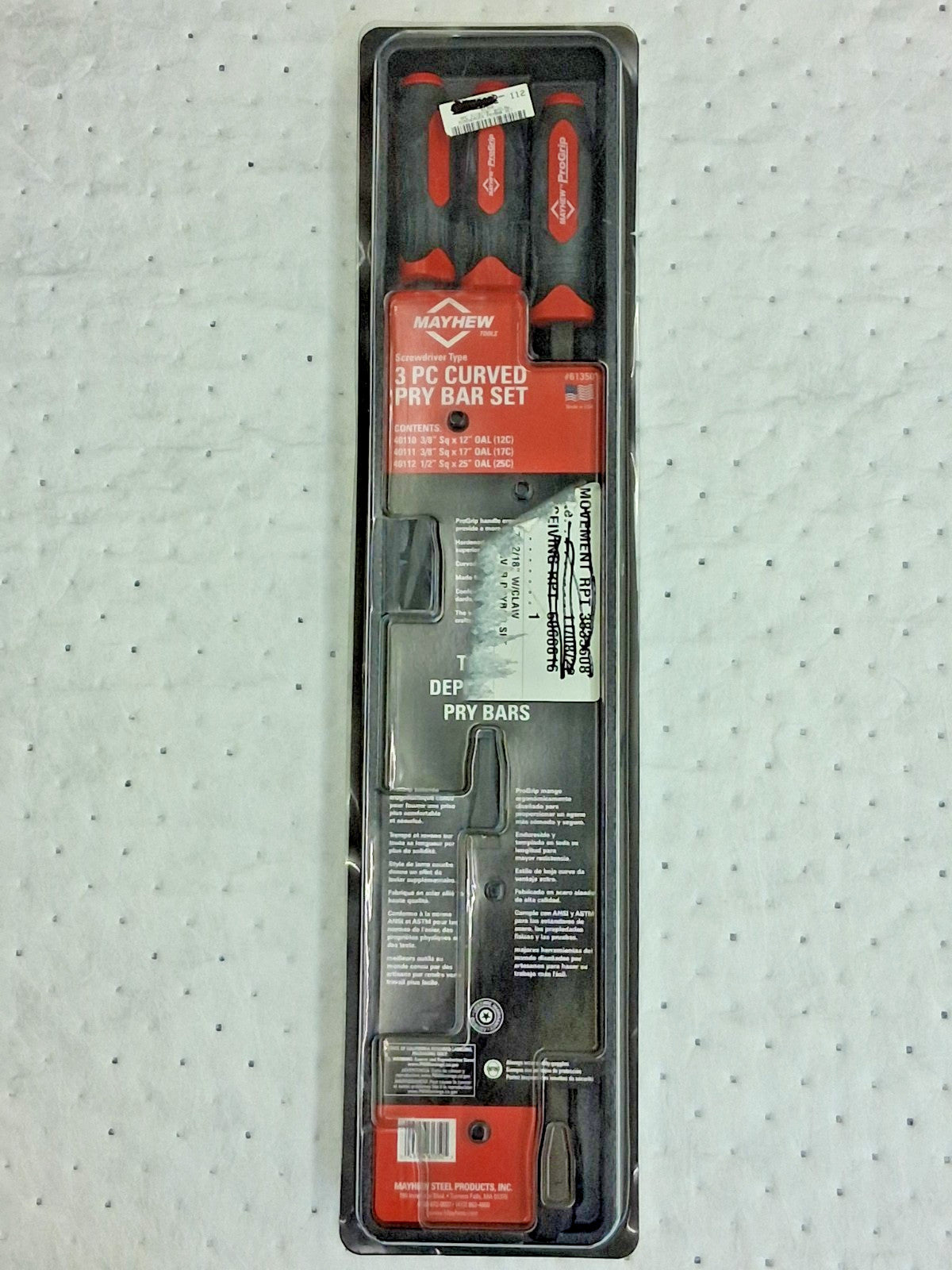 Mayhew 3 Piece Screwdriver Pry Bar Set 61350
