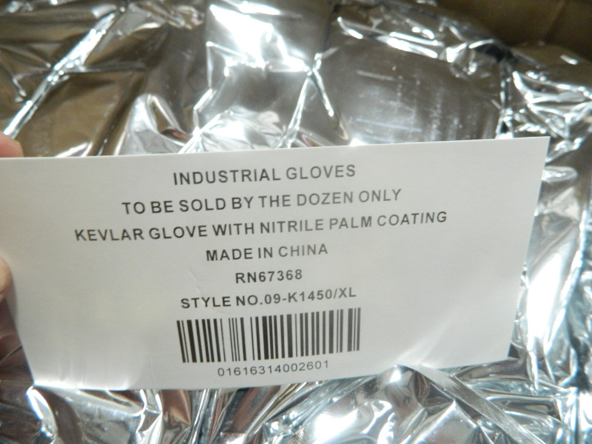 PIP Cut, Puncture & Abrasive-Resistant Glove Sz XL, ANSI Cut A2 Qty 144 09-K