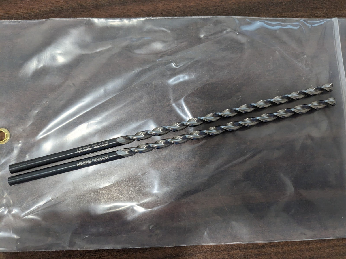 GUHRING 2pk Extra Length Drill Bit: 0.2188 Dia, 130 ° Pt Cobalt 9006180055600