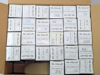 Interstate 27 Piece R8 Round Collet Set 1/16" to 7/8" Capacity 63327712