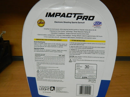 HOWARD LEIGHT 30 Max NRR, Over Head Adjustable Padded Conductive Push to Hear