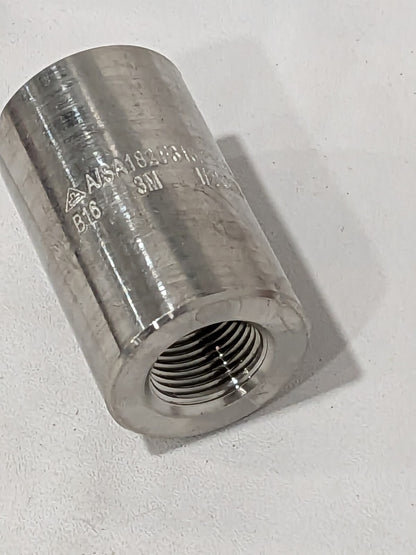 MERIT BRASS Pipe Reducer: 1/2 x 3/8" Fitting, 316 & 316L 3612D-0806