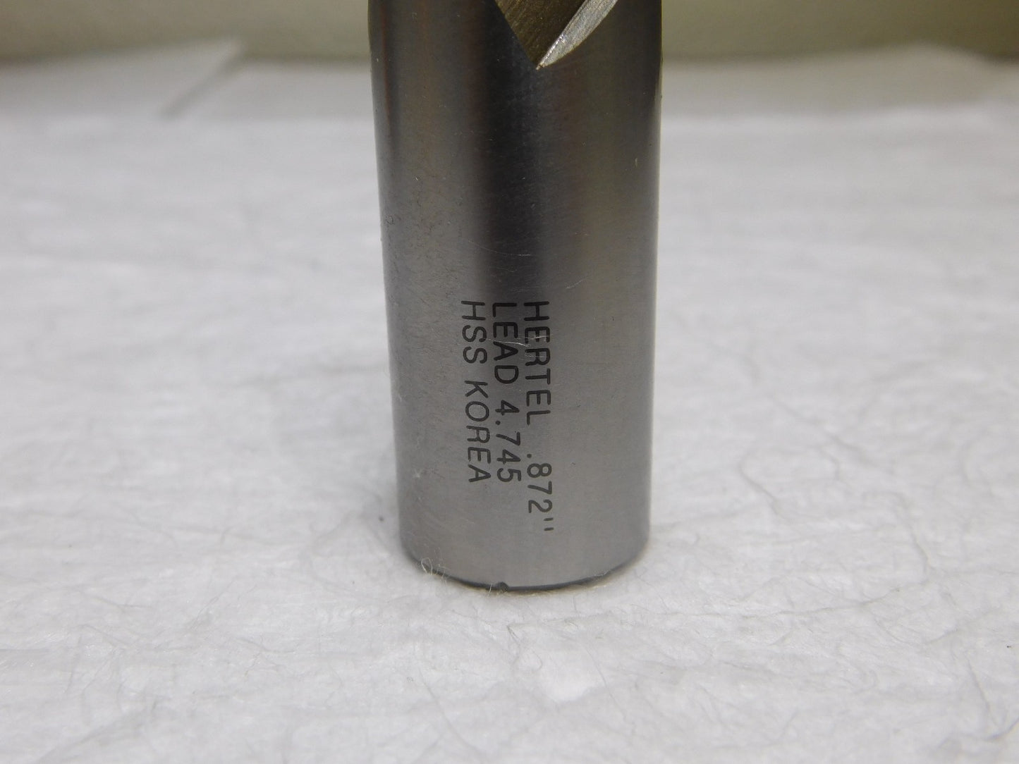 Hertel HSS Keyway End Mill 7/8 Dia 1.5 LOC 2Fl 30º Helix 3.75 OAL 84508290