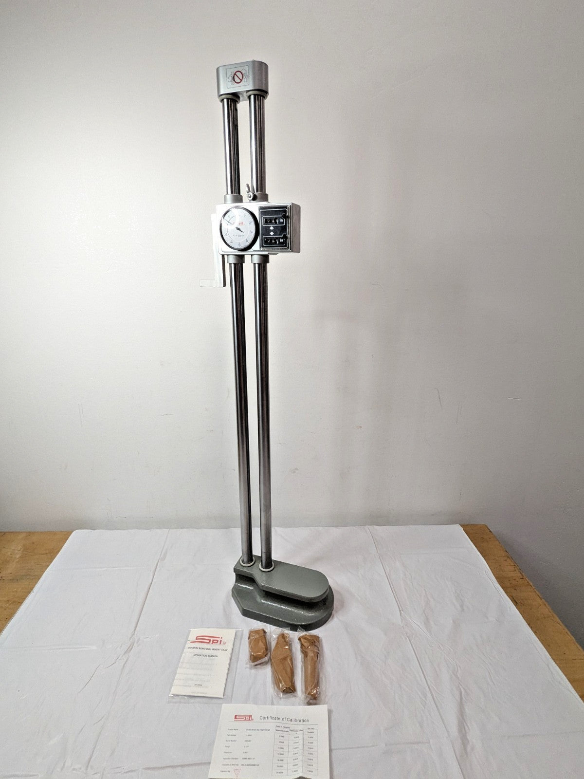 SPI Double Beam Dial Height Gage 24" w/Cert 11-564-2 PARTS/REPAIR