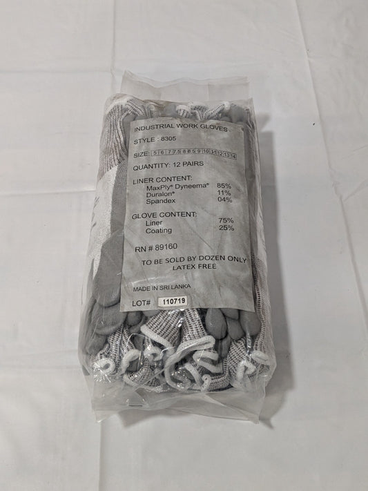 Terminator MaxPly Palm Coated Glove - Size 11 Pack of 12 8305-11