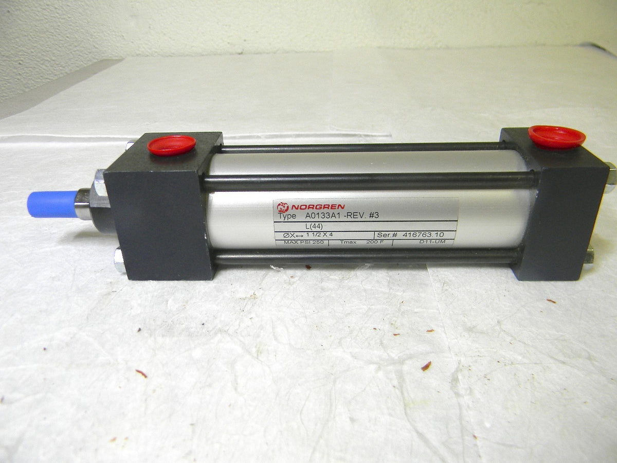 Norgren Pneumatic Aluminum Cylinder 2 Bore 3 Stroke 250 psi A0133A1-REV #3