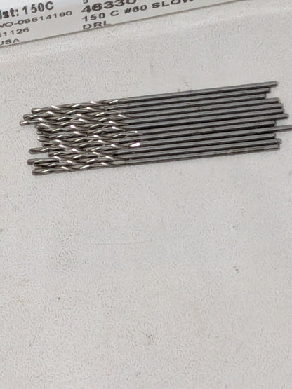 Chicago-Latrobe #60 Low Helix Jobber Drill 1.625 OAL, 118º Qty 12 46330