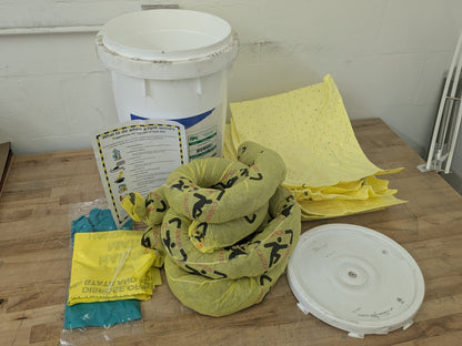 Brady SPC High Visibility Chemical Spill Kit 6.5 Gallon Bucket SKCH-BKT