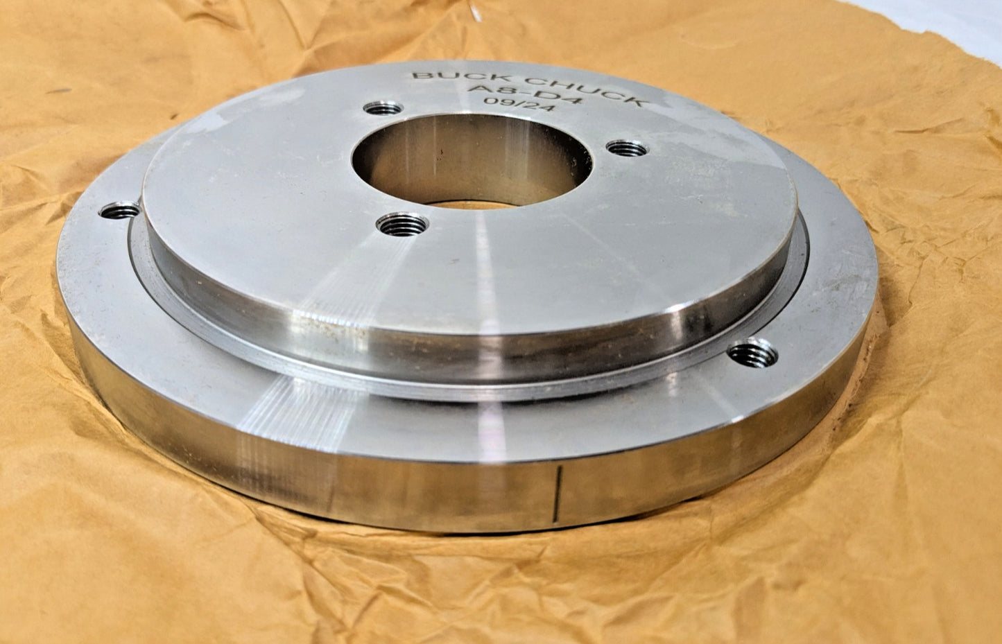 Buckchuck Lathe Chuck Adapter Back Plate for 8" Self-Centering Chuck D1-4 A8-D4