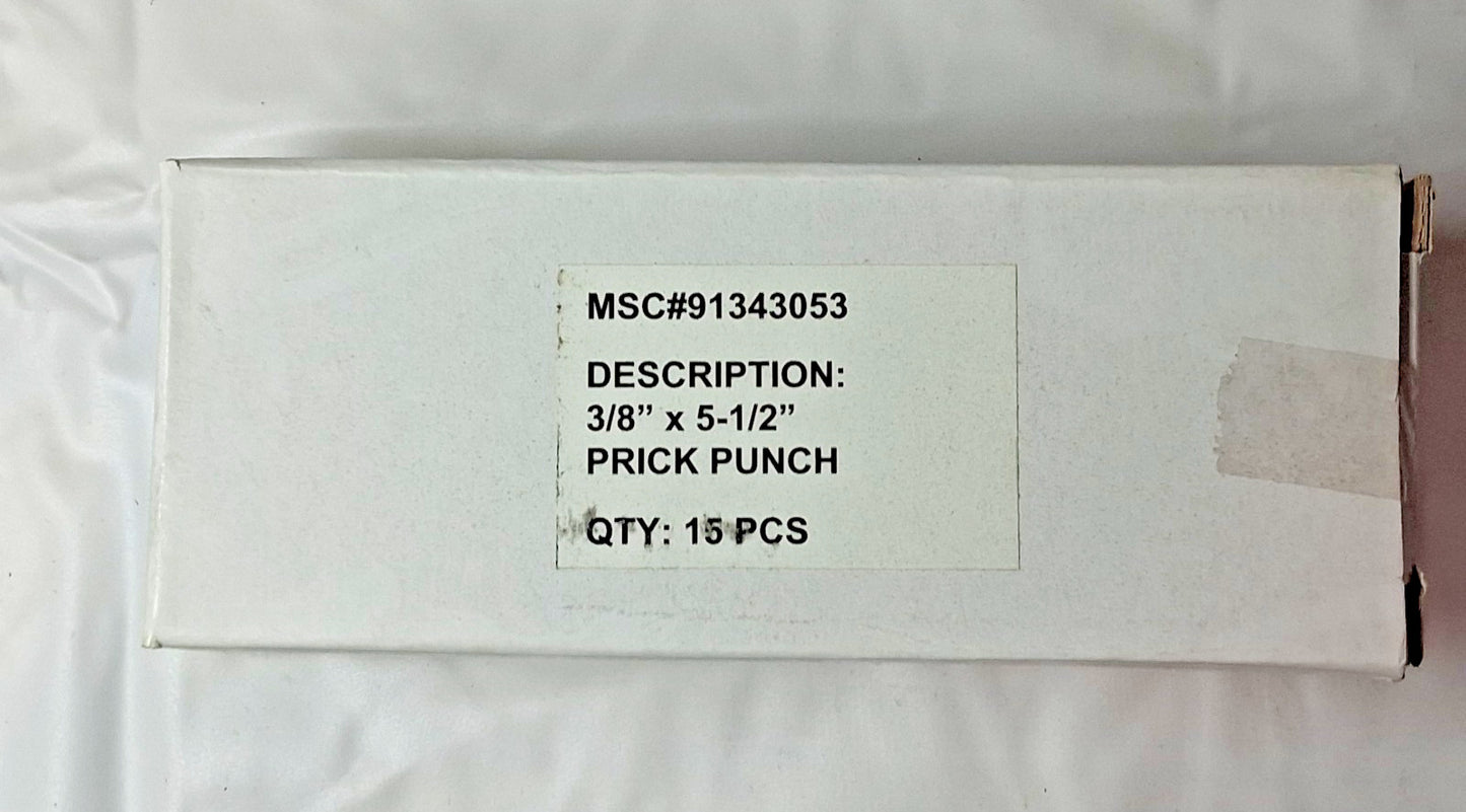 Paramount Prick Punches 3/8" DIA 5-1/2" FL QTY15 PAR-PK140