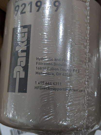 Parker Hydraulic Filter Element: Cellulose, 10 Micron Qty 9 921999