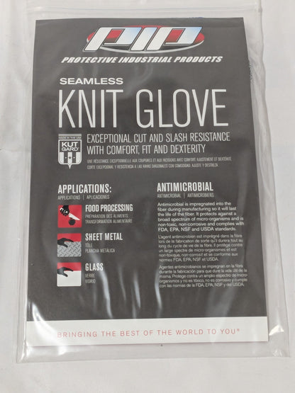PIP Cut-Resistant Glove: Kut-Gard ANSI Cut A7 Sz M 2 Pack 22-760GM