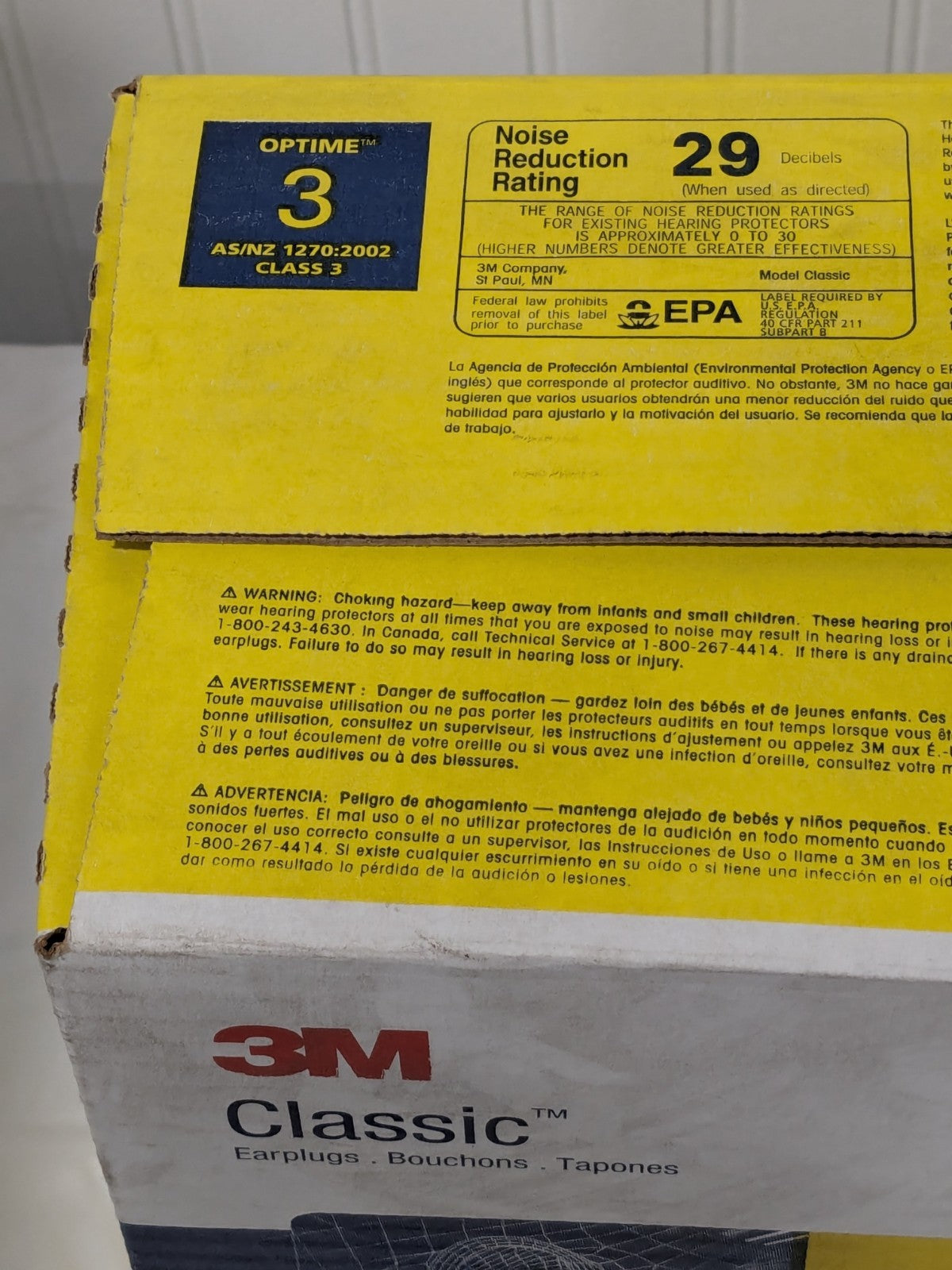 3M Earplugs: 29 dB, Foam, Barrel, Roll Down, Corded 200 Pairs 311-1101
