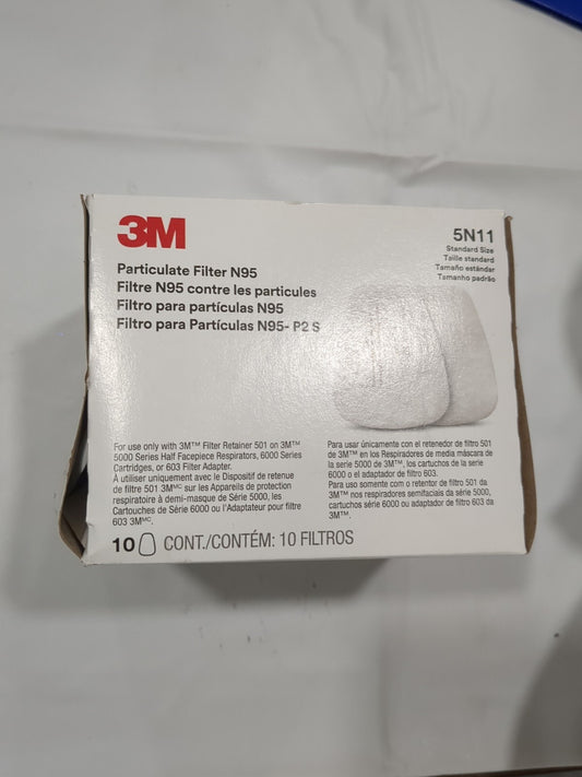 3M 10 pk of white Facepiece Filters: Particulates 7000002008