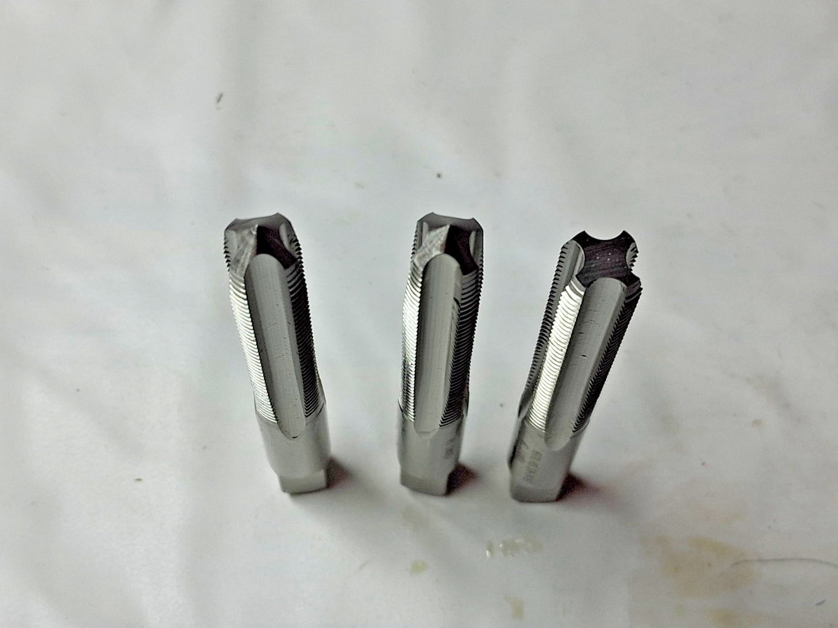 Hertel 3 Pc Hand Tap Set HSS Bright Finish 3/8-24 UNF 4FL 02385359