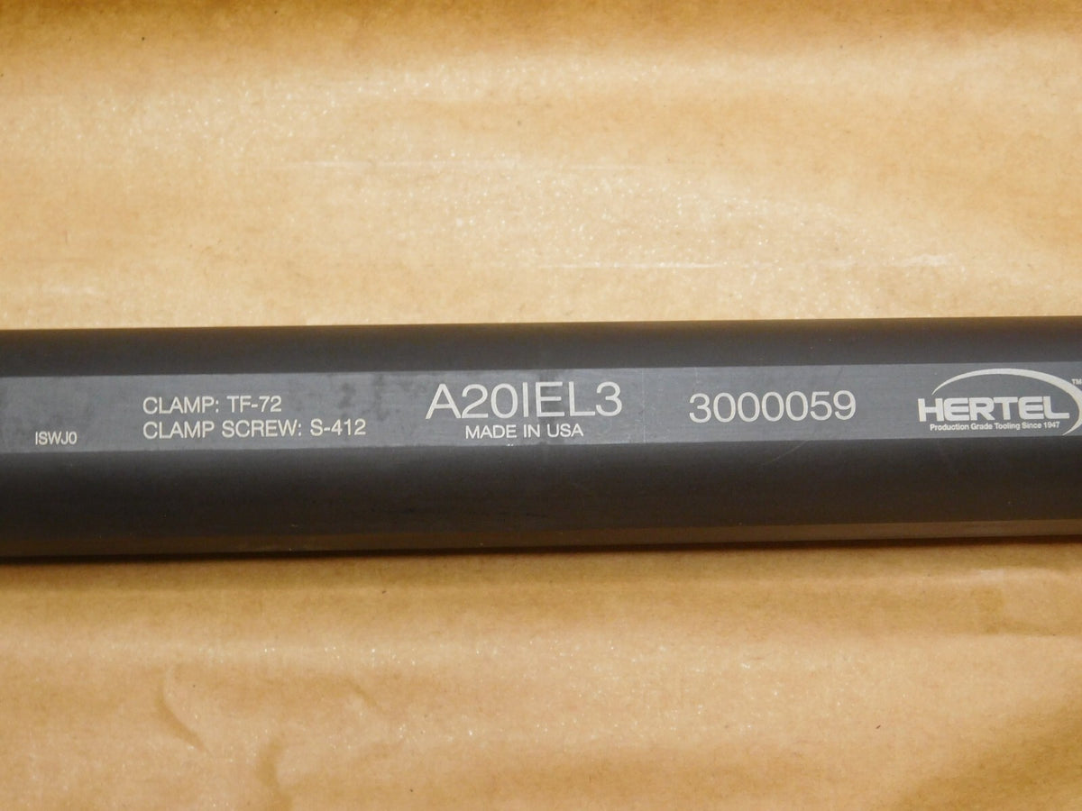 Hertel Indexable Grooving Toolholder LH 1-1/4" SD A20IEL3 3000059