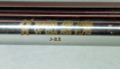 Yankee Corporation Chucking Reamer 31/32" Dia 10" OAL 433-0.9688