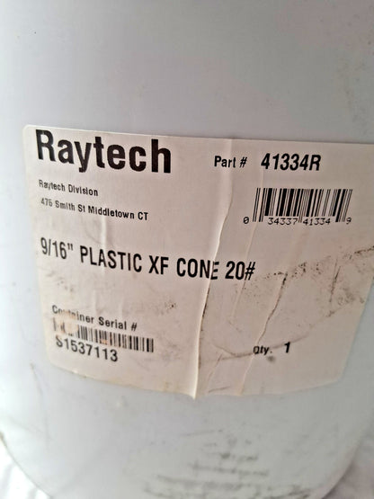 Raytech Plastic Media 9/16 XF Cones 20 pound bucket 41334