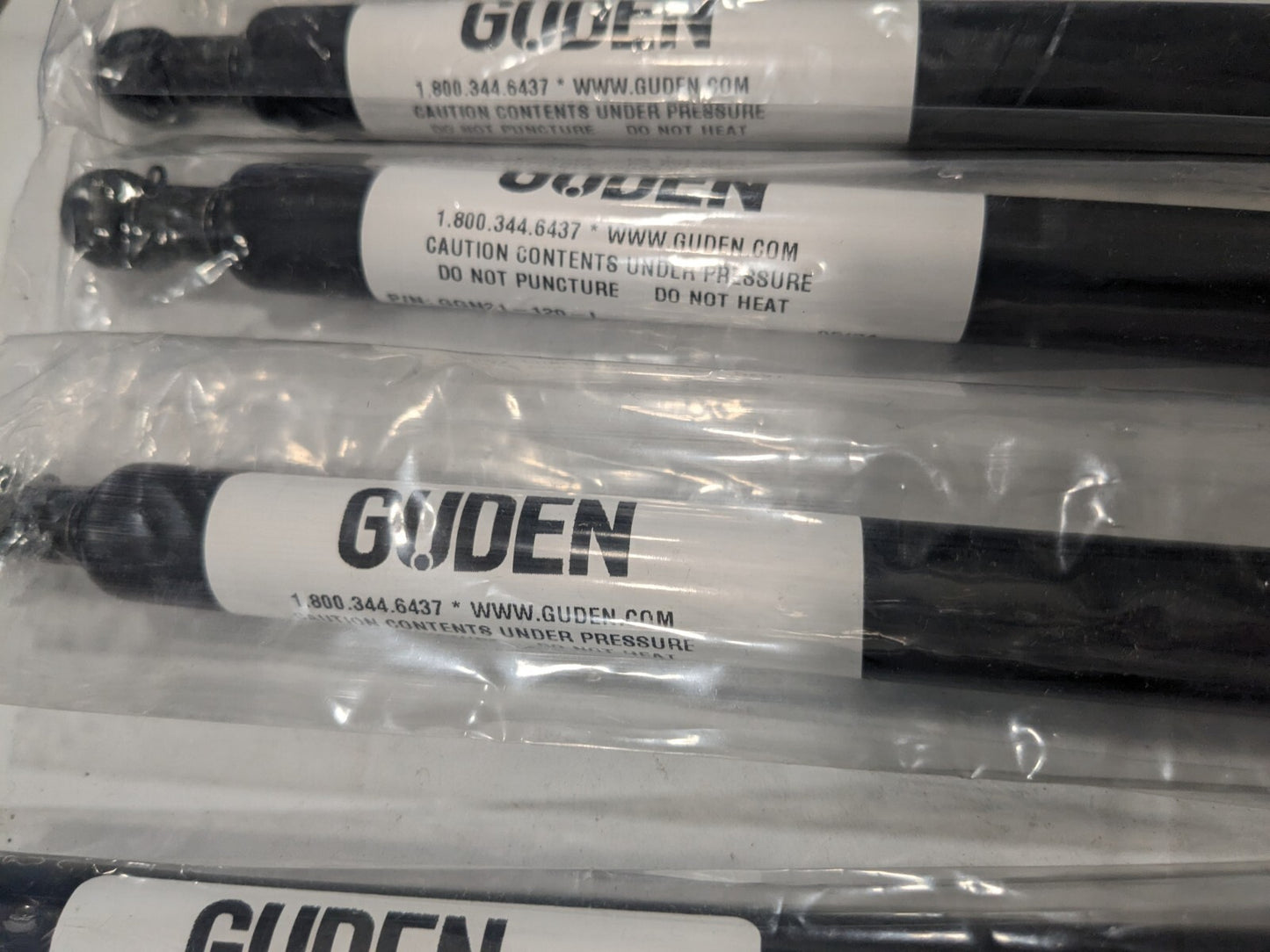 GUDEN 5pk of Fixed Force Gas Springs: 0.32" Rod Dia 120 lb Cap GGN21-120-I