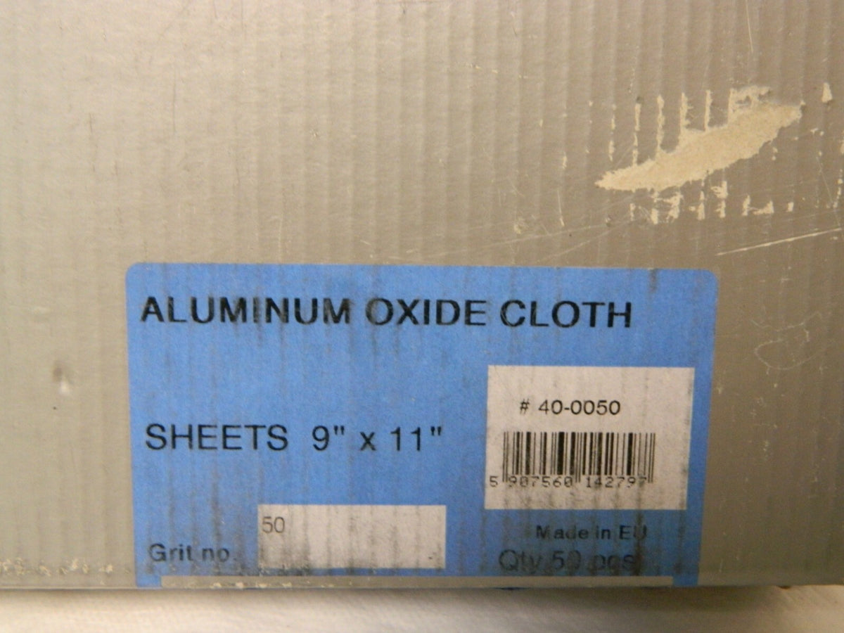 PRO 50 Grit Aluminum Oxide Sanding Sheet QTY 50 40-0050