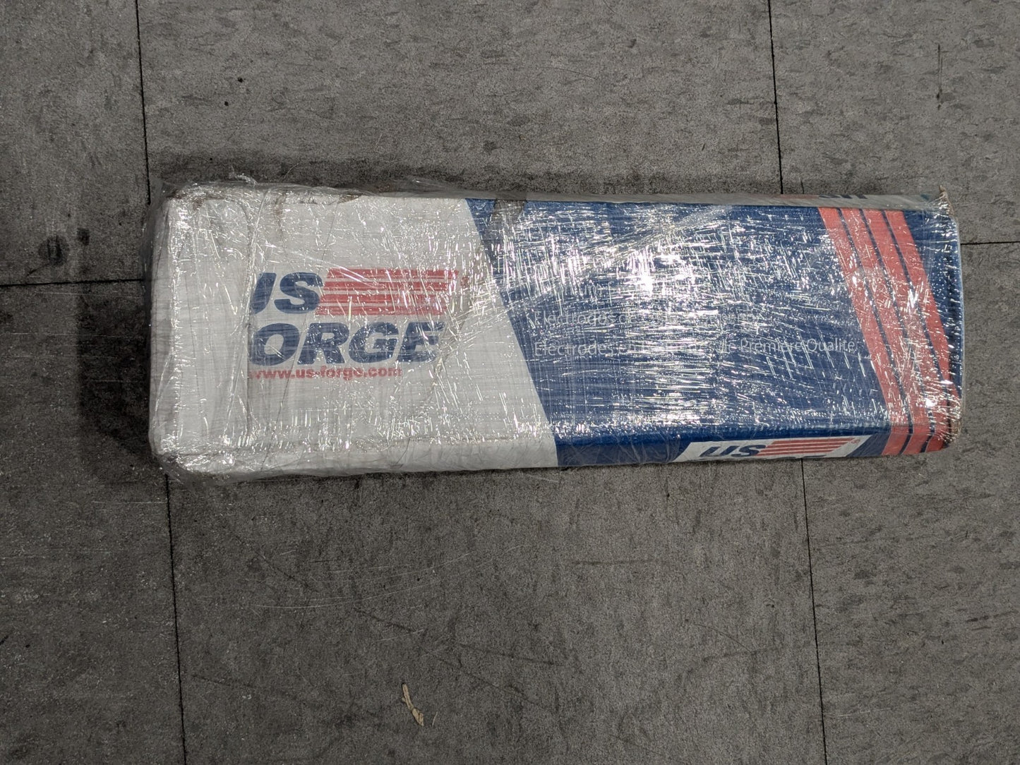 US Forge Stick Welding Electrode: 1/8" Dia, 14" L, Mild Steel, E7018 10LB 51834