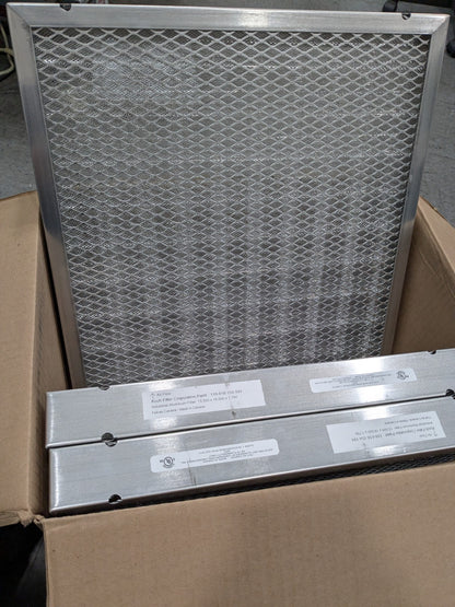 Koch Pleated Air Filter: Permanent, MERV 7, 16" X 20" X 2" Qty 3