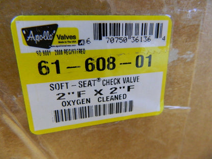 Apollo 2" In-line Ball Cone Check Valves Bronze Solder End EPR-Seated.61-60