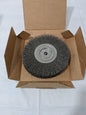 Weiler Wheel Brush: 8" Wheel Dia, 1/2" Face Width, 0.0140" Wire Dia 75843482