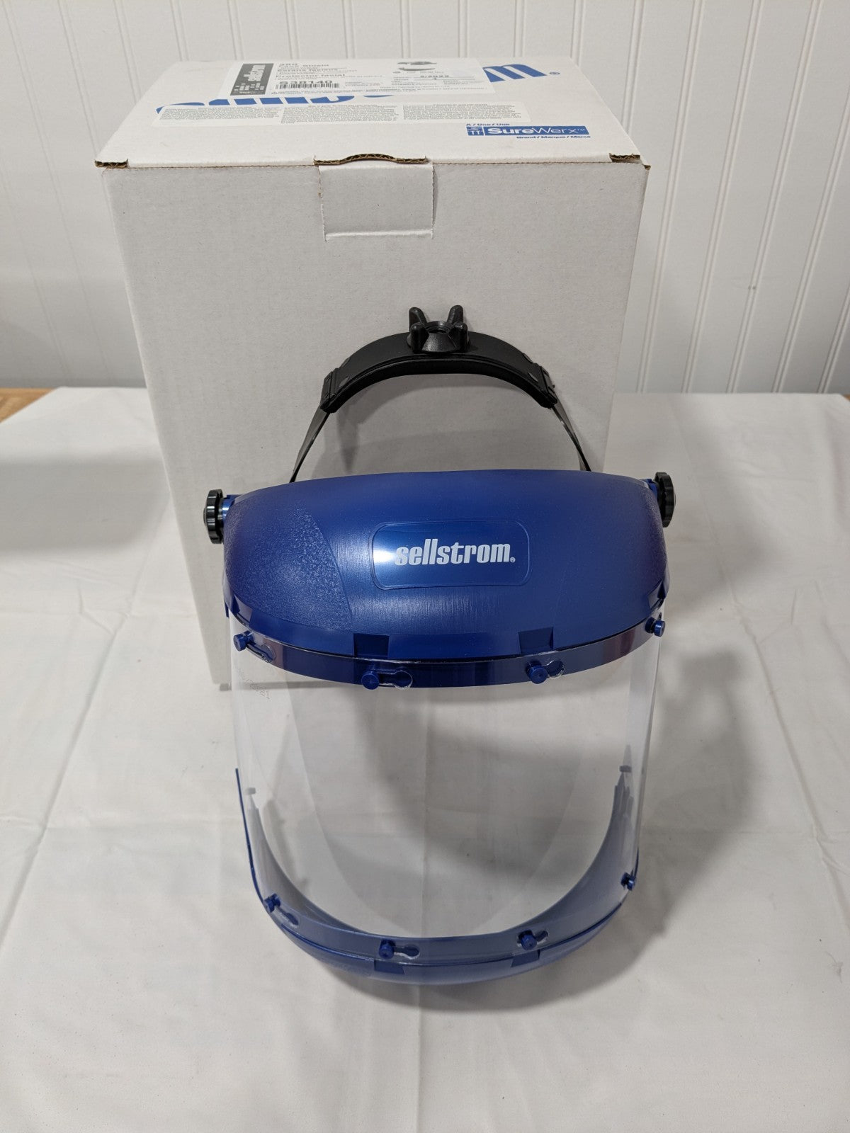 Sellstrom Ratchet Face Shield Assembly, Clear Visor, 6-1/2" Height S38140