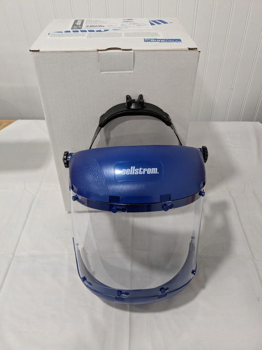 Sellstrom Ratchet Face Shield Assembly, Clear Visor, 6-1/2" Height S38140