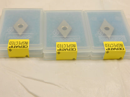 KYOCERA Turning Insert: DNGA431ME KBN525, Cubic Boron Nitride Qty 3 TBW02212