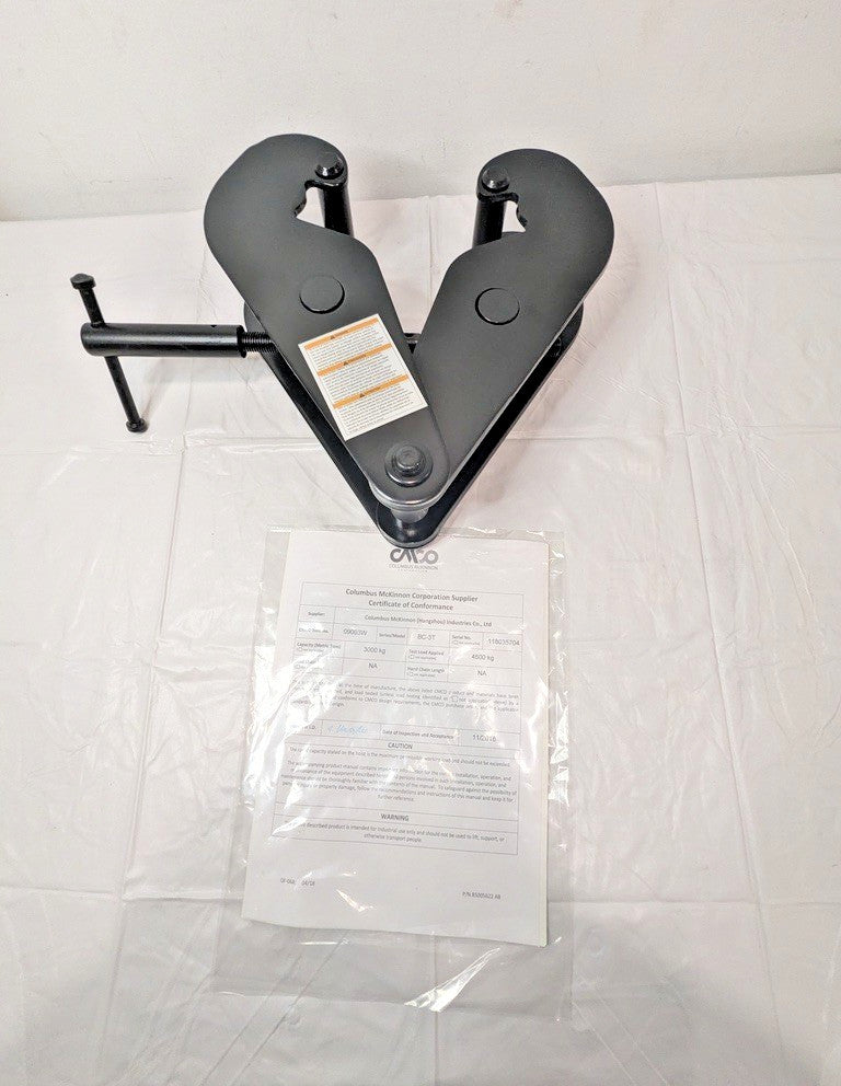 CM 3 Ton Screwlock Clamp 12-1/2" Flange Width 09003W