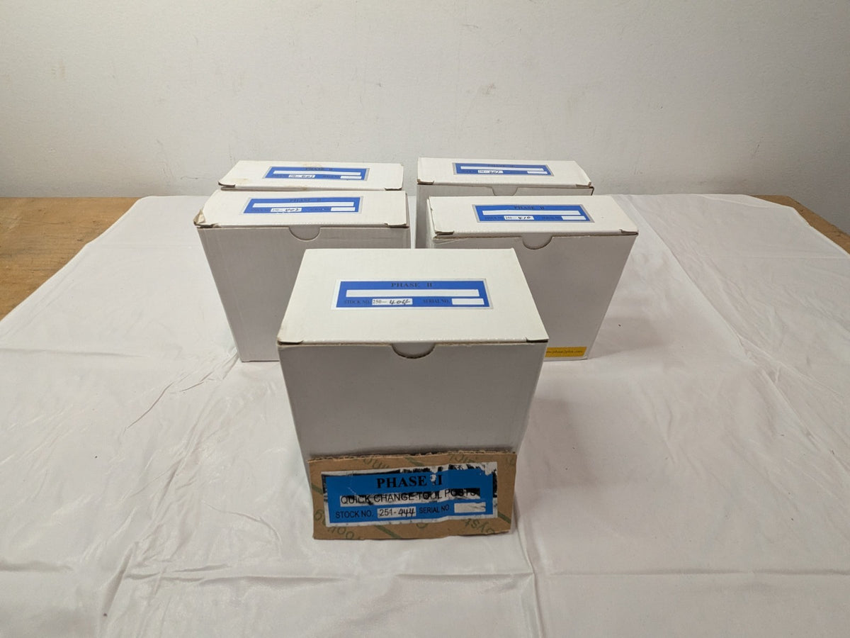 Phase II 5 Piece Tool Holder Set Series CA W/O TOOL POST 251-444 INCOMPLETE