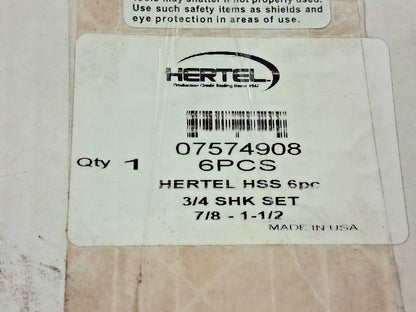 Hertel Drill Bit Set Reduced Shank Drill Bits 118 Deg HSS 306A-1