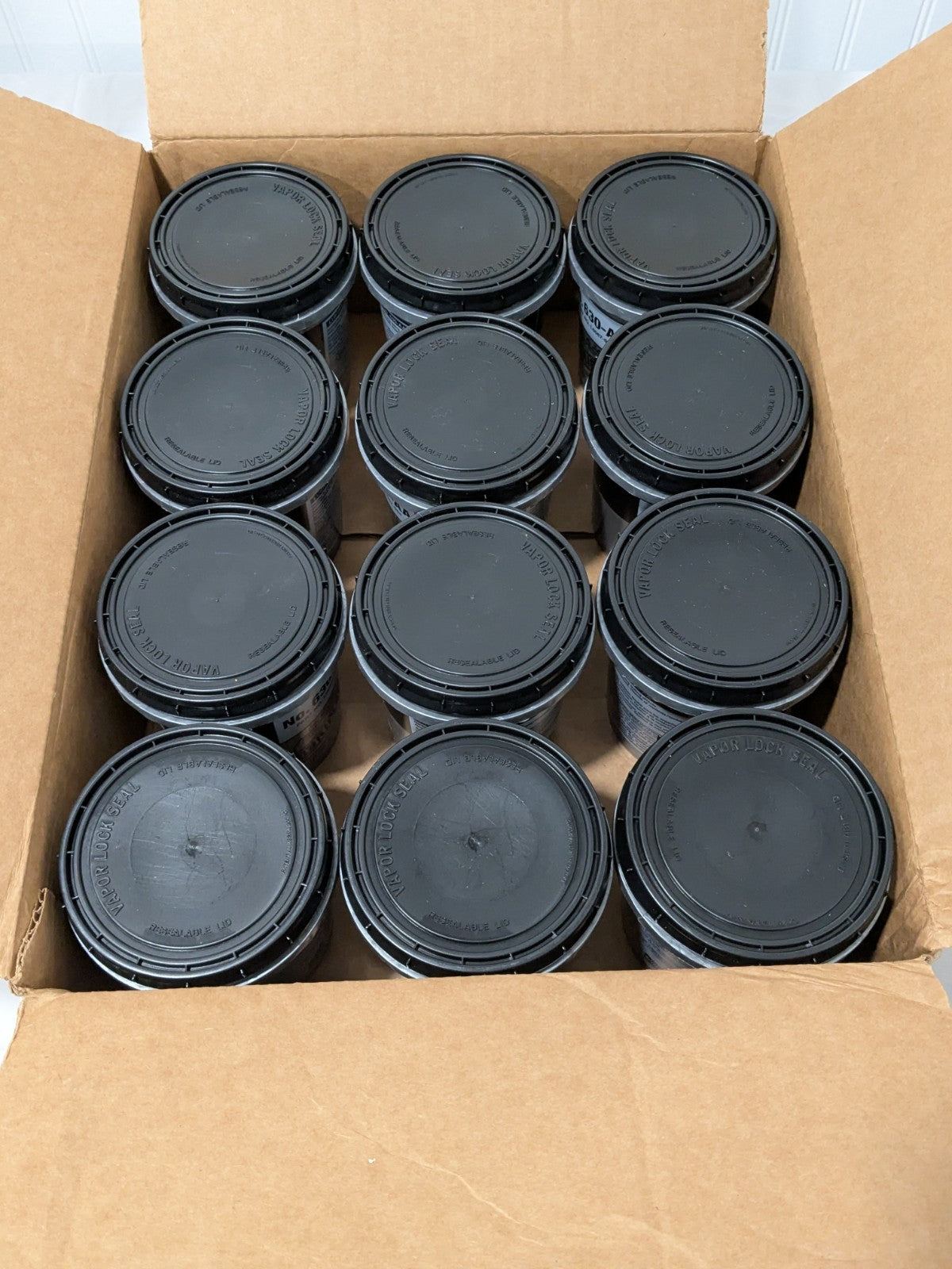 (12) Lubriplate Grease: 15 oz Tub, Lithium 270 ° F Max Temp, Off-White L0067-004