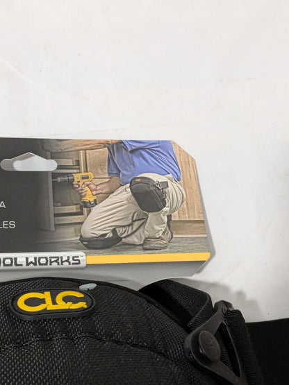 CLC 1 Pair Knee Pads: 2 Strap, Polyester Cap, Buckle Closure, Universa 342